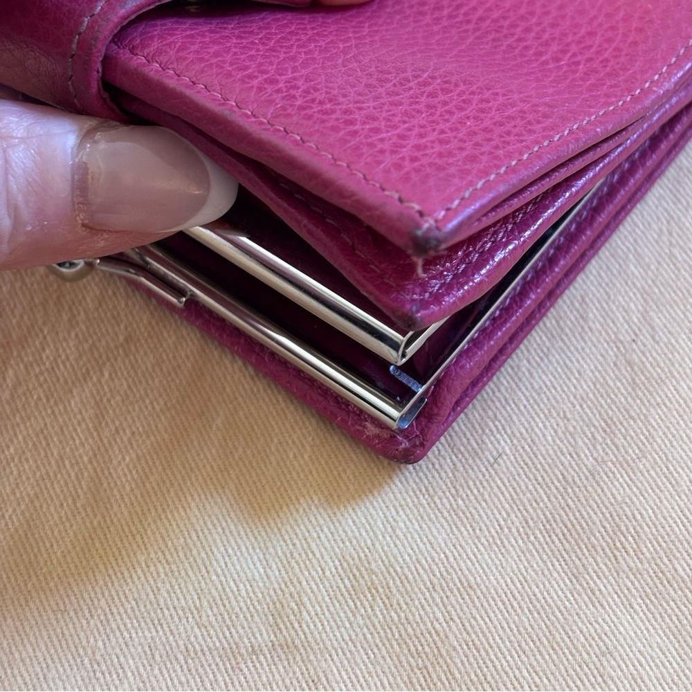 Longchamp Le Foulonné Leather French Wallet RARE COLOR - Picture 10 of 11